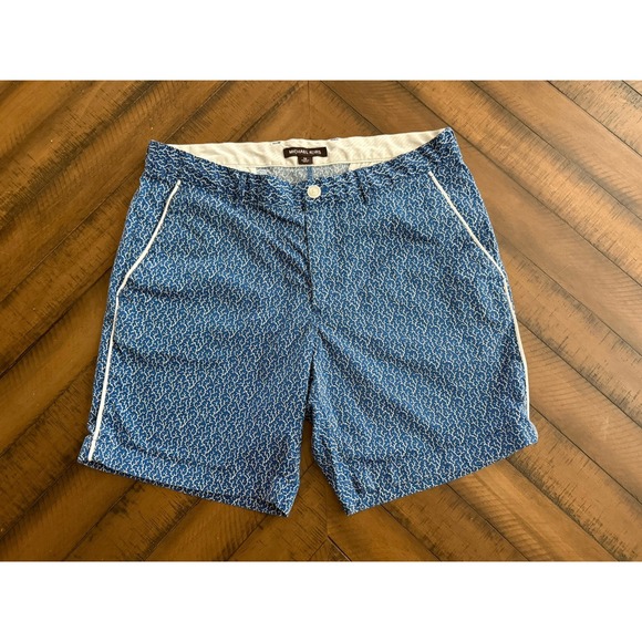 Michael Kors Other - Michael Kors Men's Size 32 Blue Sea Coral Print Shorts Nautical Vacation Cruise